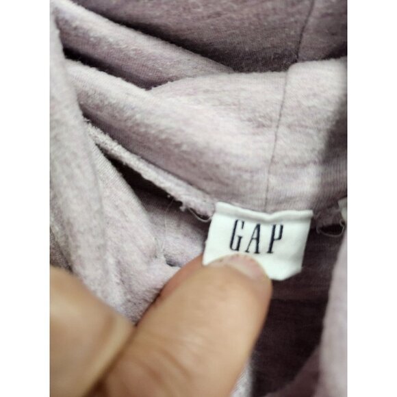 Gap Womens Sweatshirt Size XL Lavender Heather Cowl Neck Long Sleeve Pullover - Picture 4 of 8